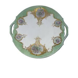 Antique Tressemann Vogt ( T&V) Limoges France Hand Painted Serving Dis